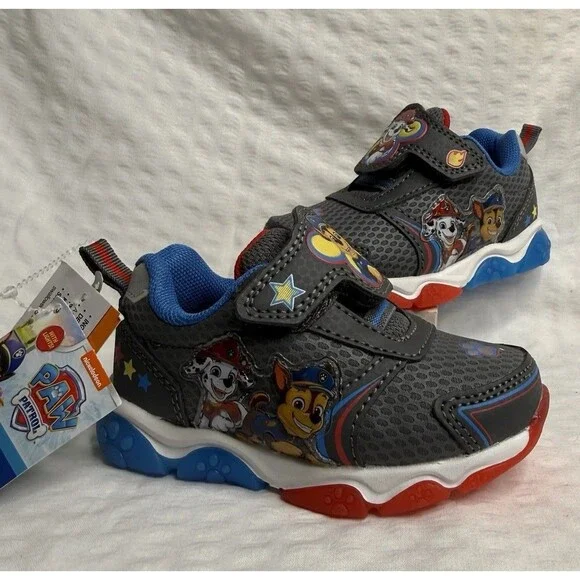 Paw Patrol Baby Infant Light-Up Athletic Sneakers Size 5c Boys Walking Shoes NWT - Picture 4 of 13